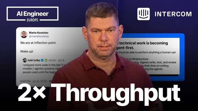How Building with AI Can Double the Throughput of Your Engineering Team — Brian Scanlan, Intercom (AI Engineer Europe 2026)