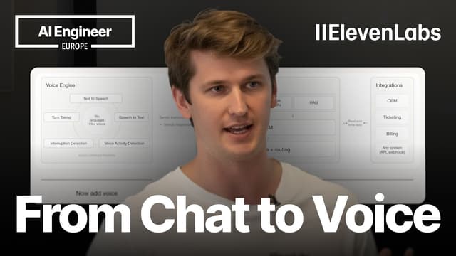 Give Your Chat Agent a Voice — Luke Harries, ElevenLabs (AI Engineer Europe)