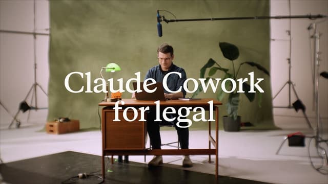 Claude Cowork for legal teams (Anthropic 公式、 Mark Pike)