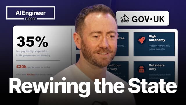 Rewiring the State — Eoin Mulgrew, No. 10 (Downing Street) (AI Engineer Europe 2026)