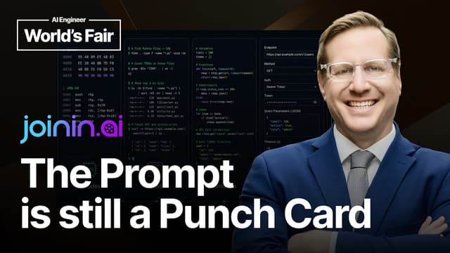 The Prompt Is Still a Punch Card - Ted Johnson, JoinIn AI (AI Engineer 2026)
