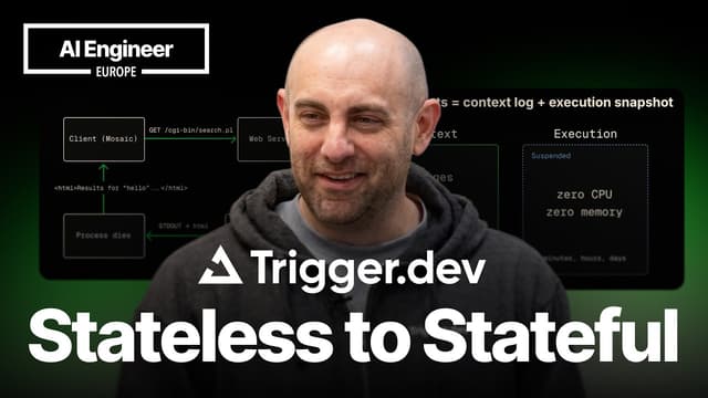 Two Roads to Durable Agents: Replay vs. Snapshot — Eric Allam, CEO, Trigger.dev